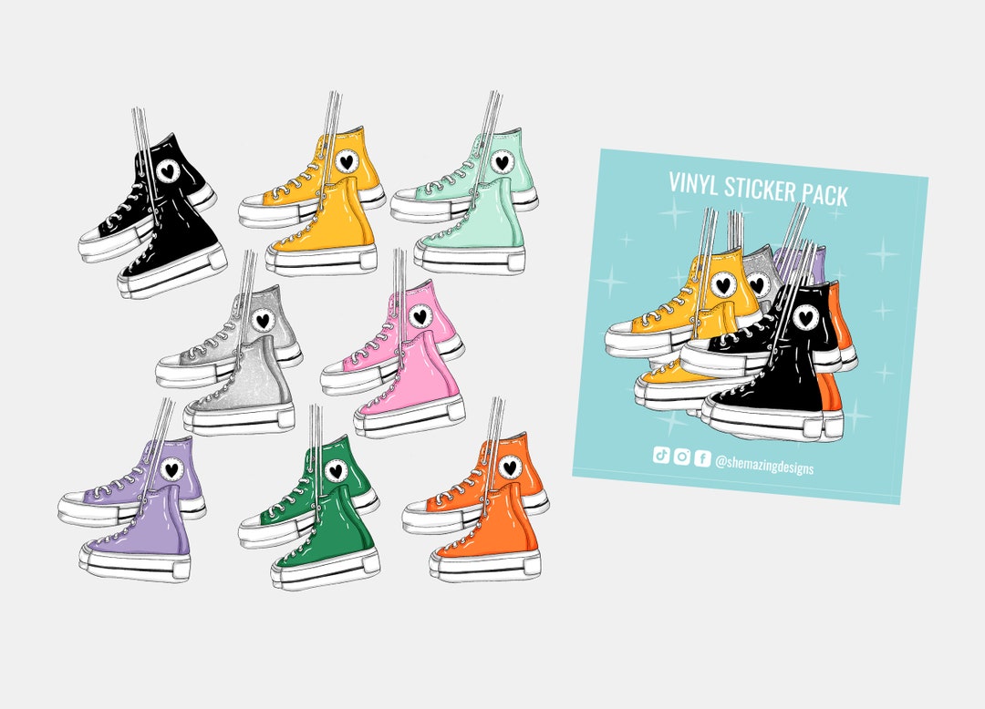 Hi Point Sticker Hi-top Sneakers - Sticker Pack - Etsy