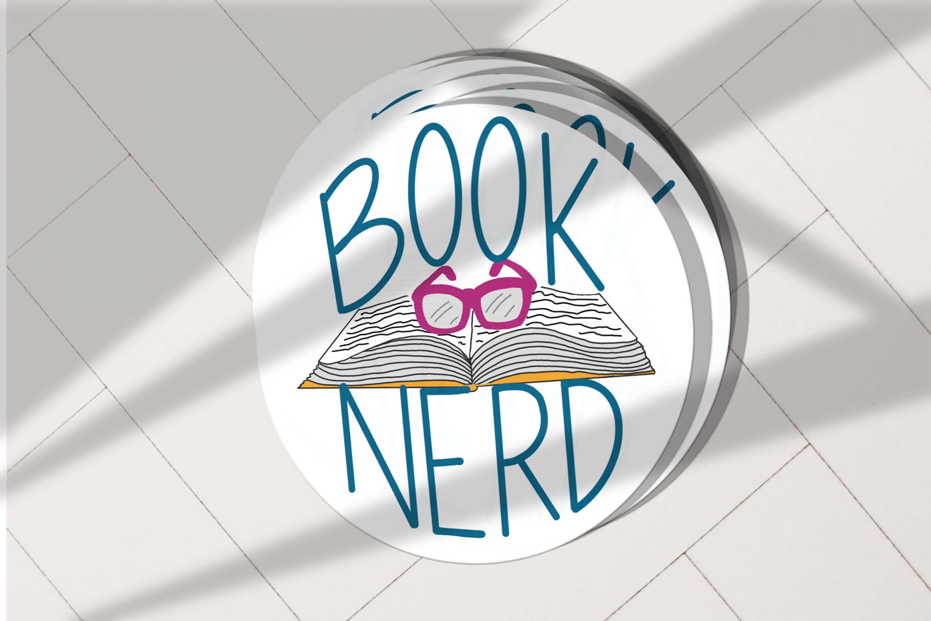 thumbnail image 2 of PROUD BOOKWORM Sticker Vinyl Laptop Decal Smart Geek... 2 of 9