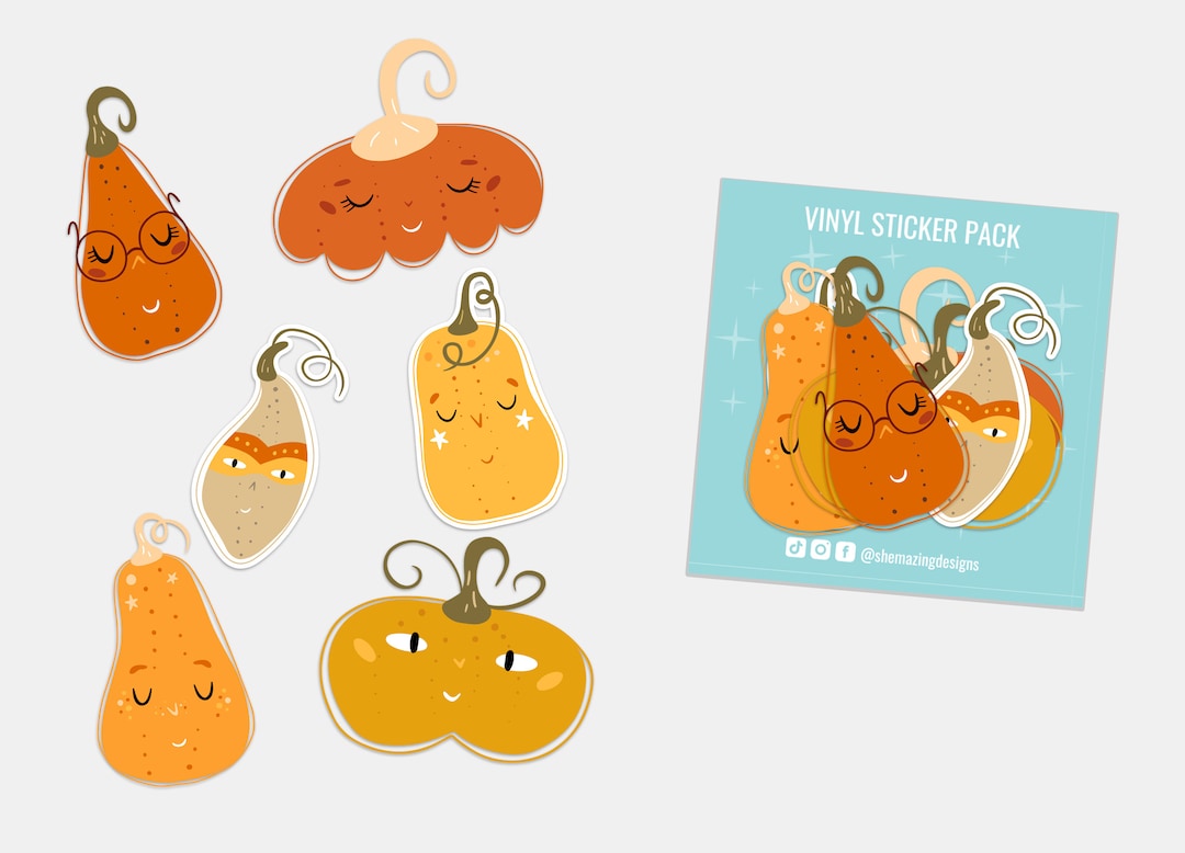 Oh My Gourd - Sticker Pack - Etsy