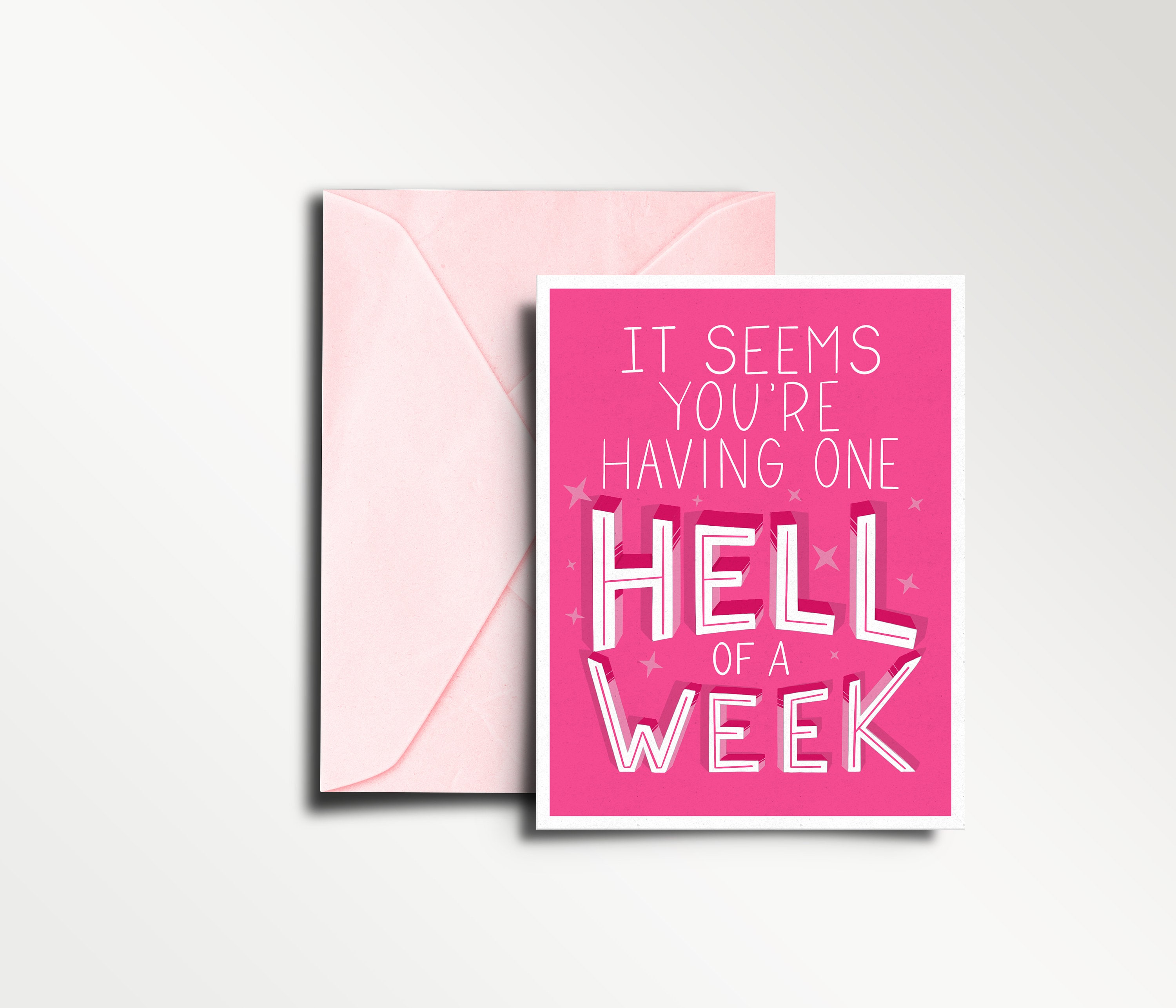 Bad Day Card Bad Week, Friend, Just Because, Funny, Swear Card, Empathy,  I'm Sorry, Thinking of You - Etsy UK