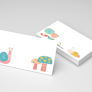 Mini Notes/Tiny Notecards - Spring Flat Cards - Lunch Notes - Enclosure cards - Gifts for Her