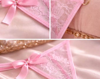 pink lace very comfortable underwear