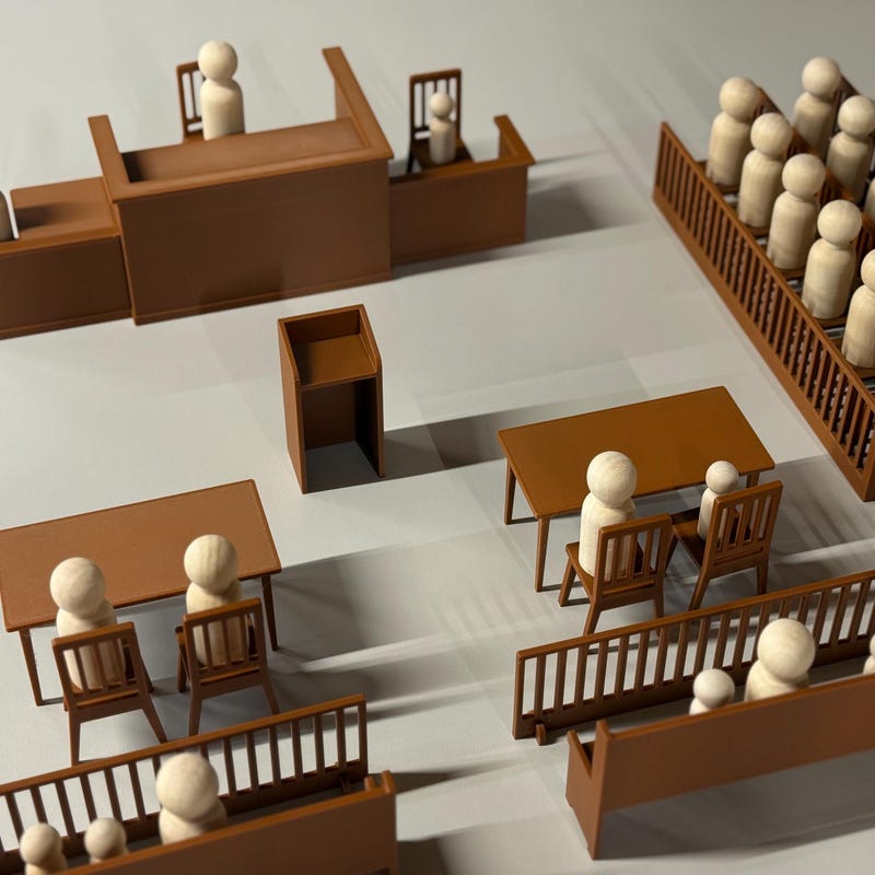 Sorting Bulet Courtroom Model - Etsy