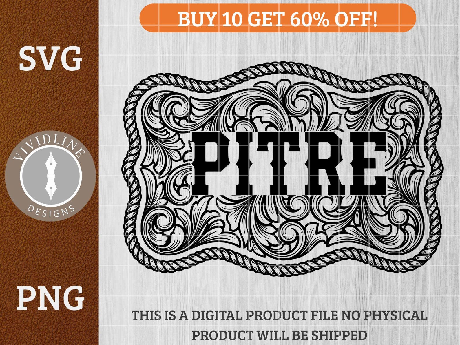 Custom Western Belt Buckle SVG PNG Southern Greeting Cowboy Cowgirl ...