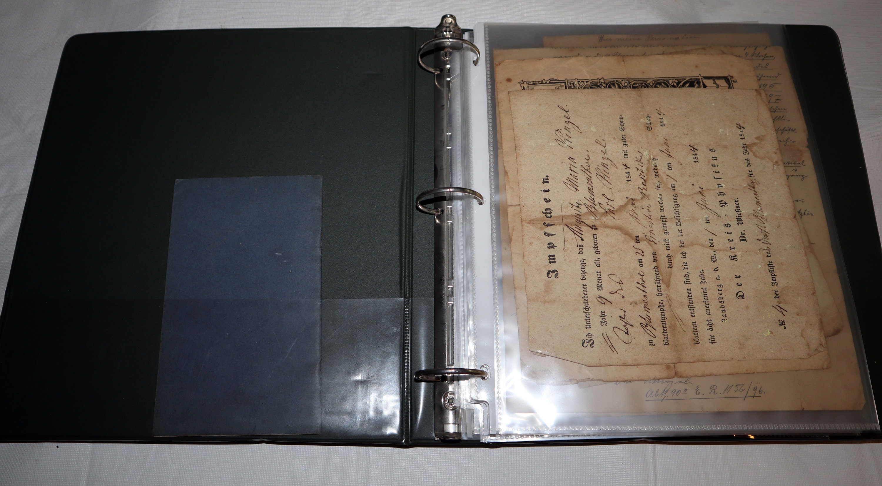 Binder Filled With Antique German Documents 1840s 1930s Etsy