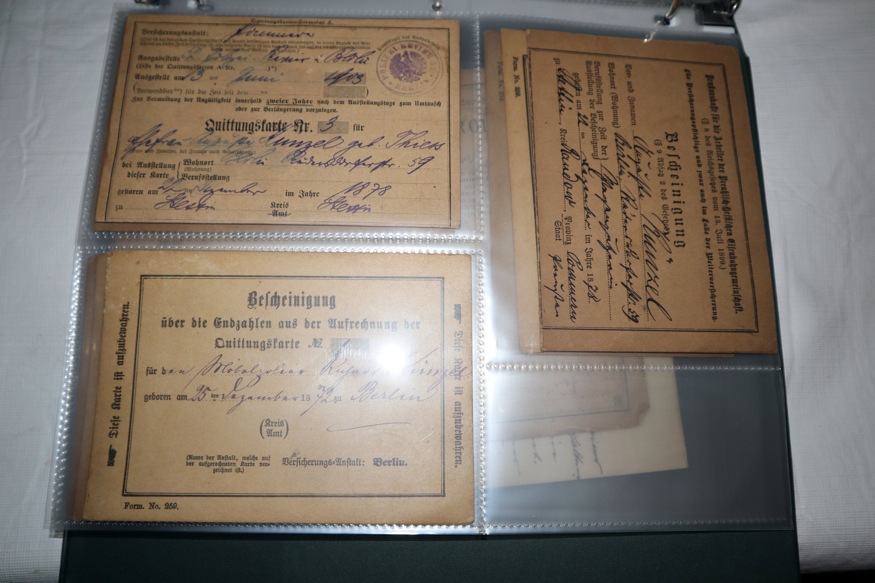 Binder Filled With Antique German Documents 1840s 1930s Etsy
