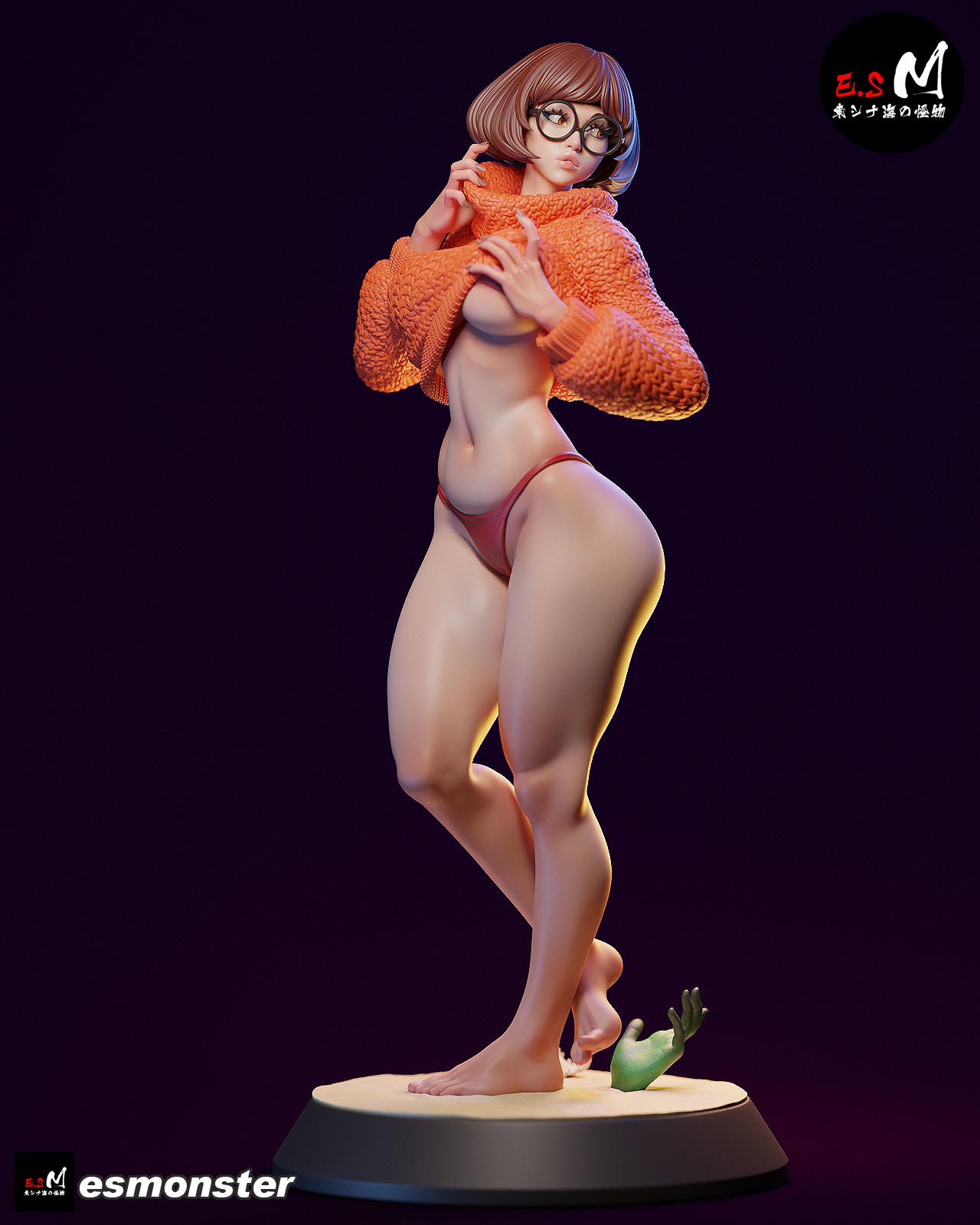 velma dinkley sex doll Unpainted Velma Daphne 1/12 15cm Resin Figure Model Kit 6in Sexy Velma  Halloween