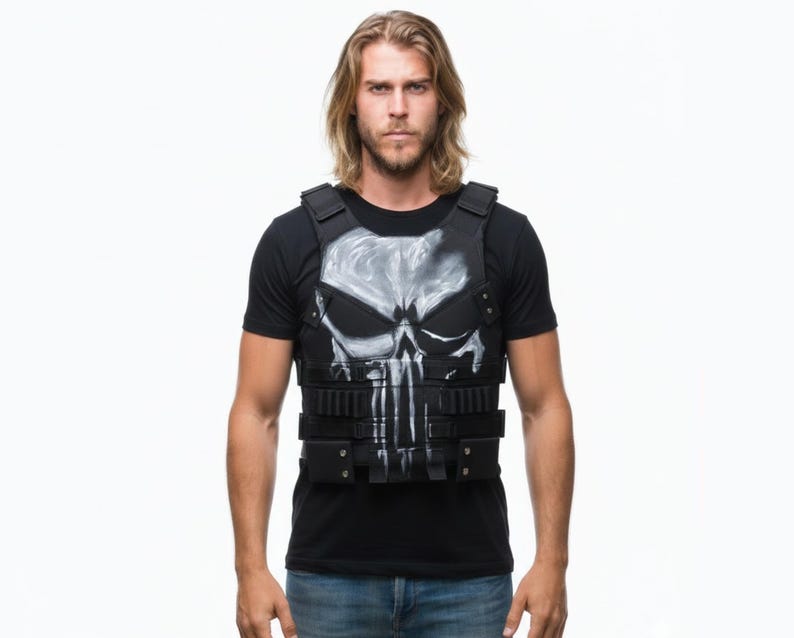 Punisher Leather Vest
