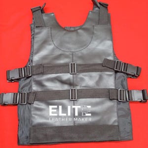 Handmade Punisher Skull Leather Vest