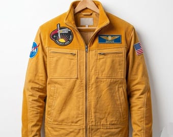 Chaqueta de pana amarilla de Ryan Gosling para el proyecto Ave María / Abrigo de cosplay de ciencia ficción