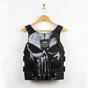 Punisher Leather Vest