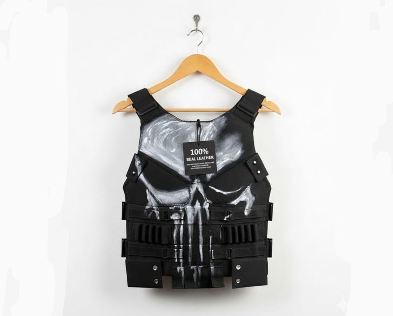 Punisher Leather Vest