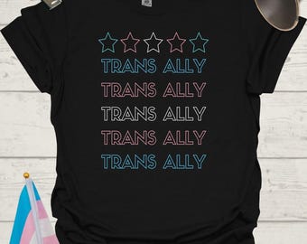 Unisex Stars T-Shirt Trans Ally