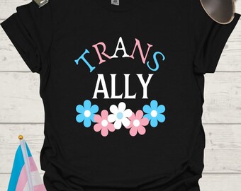 Unisex Floral T-Shirt Trans Ally