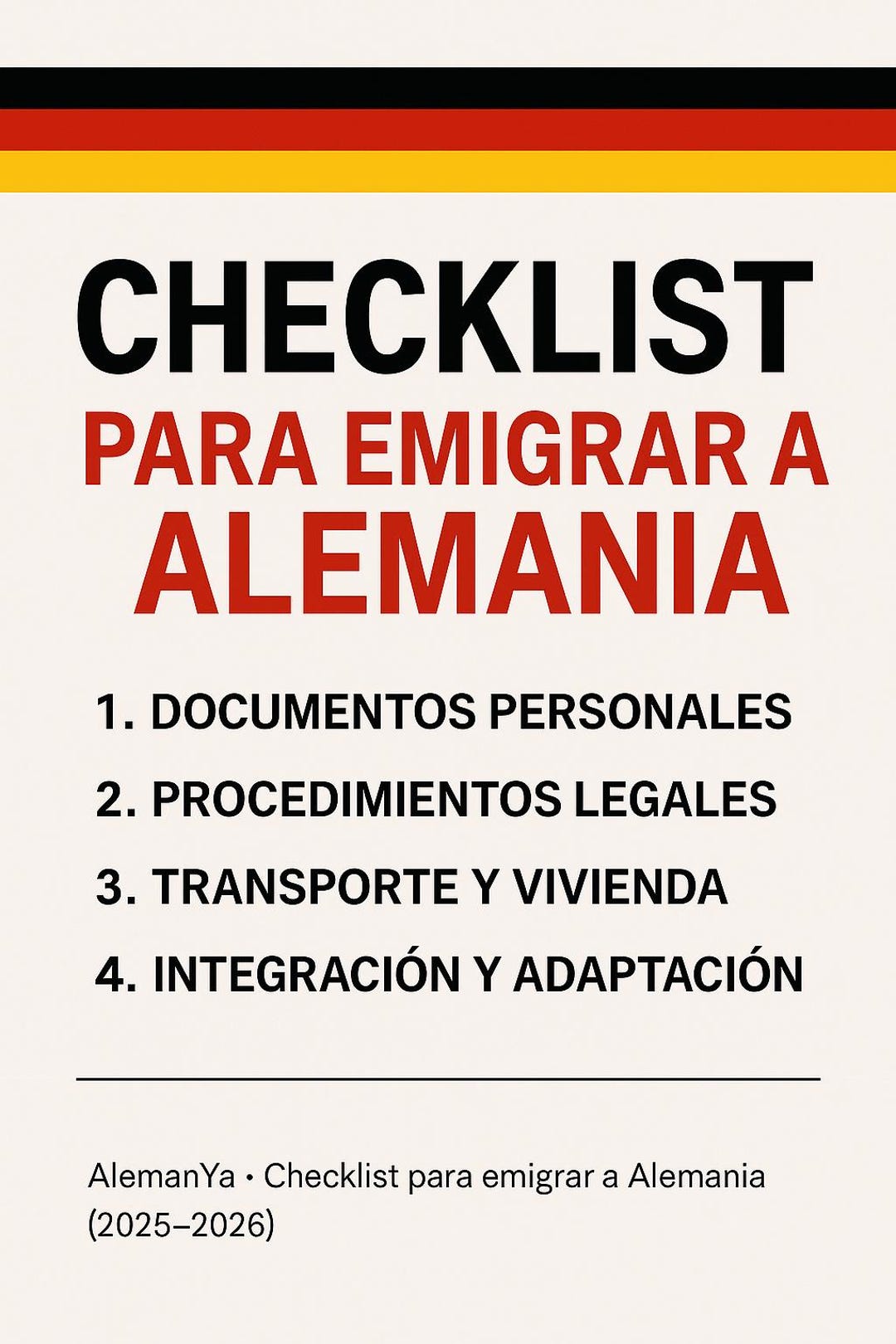 Checklist for Emigrating to Germany | Printable PDF | Documents and ...
