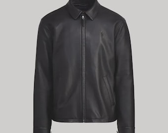 Polo Ralph Lauren Lambskin Leather Motorcycle Jacket: Classic Biker Style