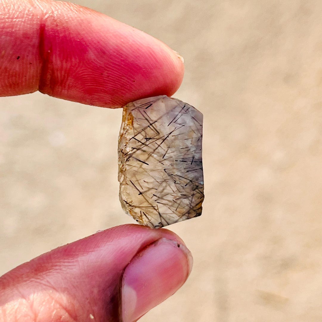 Quartz Rutile Rough WOW Natural Black Rutile Quartz Rough Loose Gemstones Making Jewellery ...