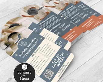 Painter and Decorator Door Hanger Template, Editable Design for Interior Painting Marketing Materials, Services Flyer for Outdoor Painter