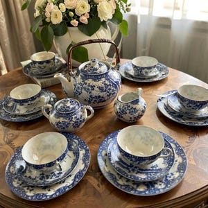 オールドニッポン　ティーセット Eggshell Porcelain Japanese Tea Set - Etsy