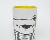Drinking Mug "Hello Love" scribble nose bear