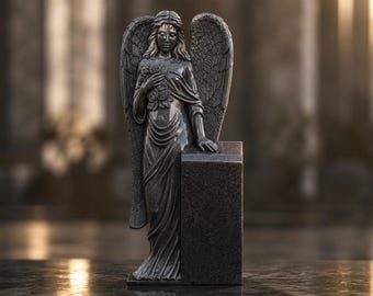 Diseño de tallado en relieve para modelo CNC STL del Monumento al Ángel