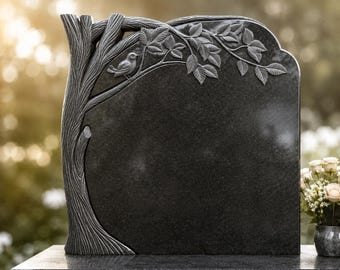 Monumento conmemorativo de árbol, modelo de lápida de granito para impresión 3D CNC STL