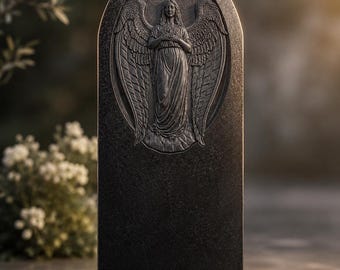 Monumento conmemorativo del ángel, relieve CNC, impresión 3D STL, diseño de lápida.