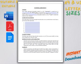 Sjabloon leverancierscontract | Bewerkbare overeenkomst (Word, pdf, Google Documenten)