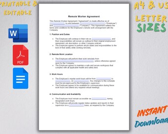 Sjabloon overeenkomst voor externe medewerkers | Bewerkbaar werknemerscontract (pdf, Word, Google Docs)