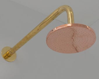 Vintage Bronze Shower Head, Handcrafted Classic Bathroom Accessory, Works Outdoor.