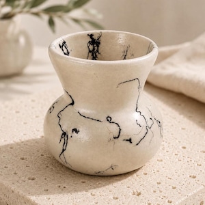 Ceramic Vase Handmade Pottery New Home Gift for Housewarming Bridal Shower Gift Small Thank You Gift Bud Vase Vintage Decor for Apartment