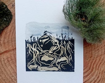 Analogish Watchful Bones Print