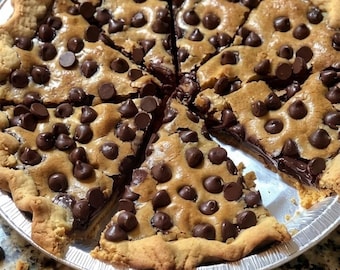 Chocolate Chip Cookie Pie Rezept | Gooey Dessert Backanleitung (PDF Download)