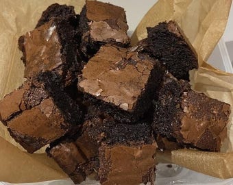 Receta definitiva de brownies de chocolate intensos (PDF) / Postre casero fácil / Brownies deliciosos y cremosos / Descarga instantánea