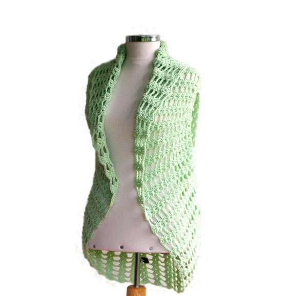 Items similar to Vest in Pastel Green Women and Teens Accessories