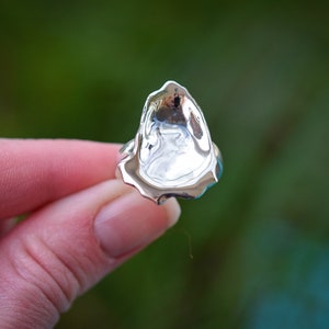 Oyster Ring/ Sterling Silver