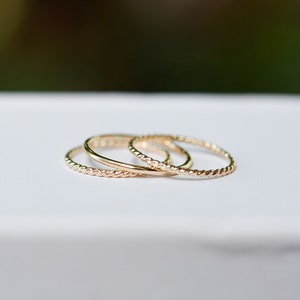 Stacking Rings, Midi Rings/ Sterling Silver/ Gold Filled - Etsy