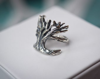 Live Oak Tree Ring/ Sterling Silver