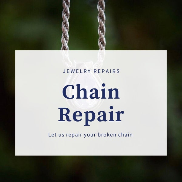 Jewelry Repairs/ Chain Repair/ Sterling Silver/ Solid Gold