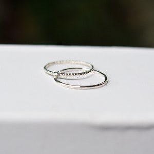 Stacking Rings, Midi Rings/ Sterling Silver/ Gold Filled - Etsy