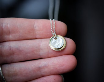 Eclipse Necklace/ Sterling Silver/ Gold Filled