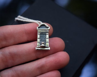 Small New Orleans Tomb Pendant/ Sterling Silver/ Cemetery