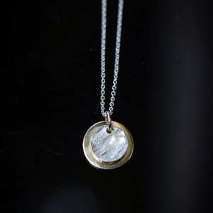 Eclipse Necklace/ Sterling Silver/ Gold Filled image 3