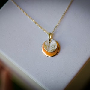 Eclipse Necklace/ Sterling Silver/ Gold Filled image 4