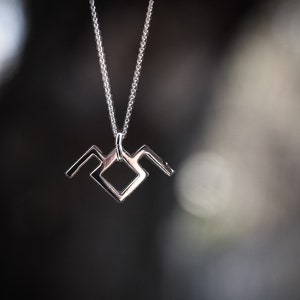 Owl Symbol Necklace - Twin Peaks/ Sterling Silver