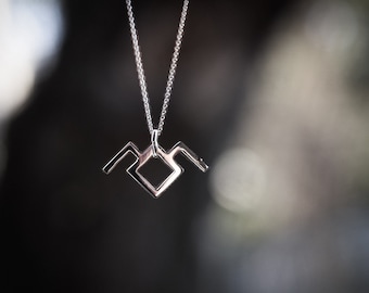 Owl Symbol Necklace - Twin Peaks/ Sterling Silver
