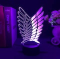 Anime LED Lamp Attack on titan – 3D Color Changing Night Light, Anime gift, birthday