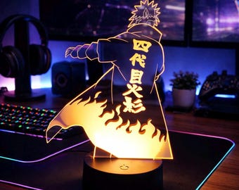 Ninja anime LED Lamp:3D Color Changing LED Night Light, Birthday Gift