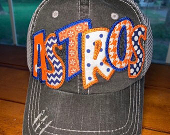 custom astros hat