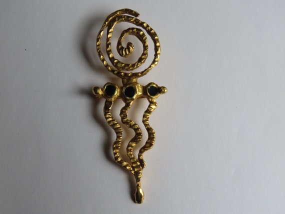 Vintage brooch in the taste of Claude Montana - image 1